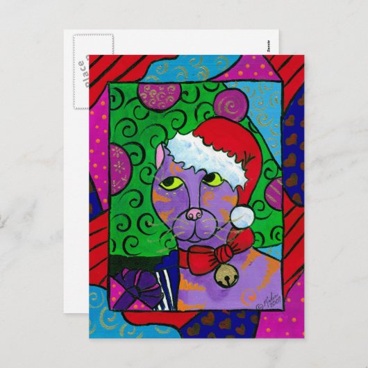 SantaCat Feestdagenkaart (Voorkant / Achterkant)