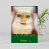 SantaClause-serie Folie Feestdagenkaart (Staand Voorkant)