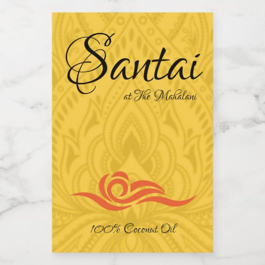 Santai Bottle Sticker (Enkel label)