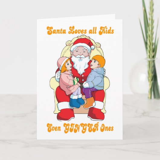 santalovesginger feestdagen kaart (Voorkant)