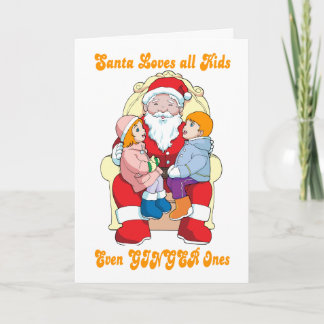 santalovesginger feestdagen kaart