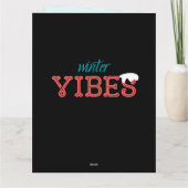 SantaMental Romantic Kerstmis Mistletoe Kaart (Achterkant)