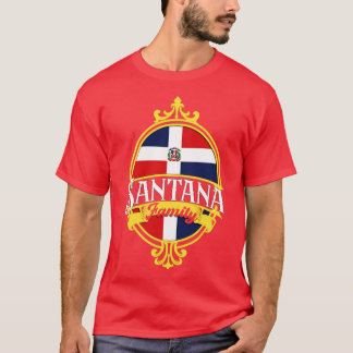 Santana Familie Dominicaanse Republiek Vlag T-shirt