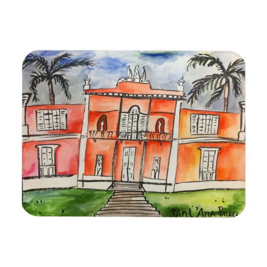 Sant'Ana Palace Azoren Ponta Delgalda São Miguel Magneet (Horizontaal)