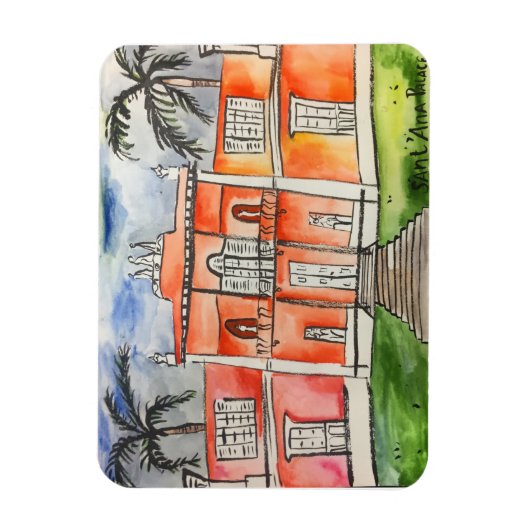 Sant'Ana Palace Azoren Ponta Delgalda São Miguel Magneet (Verticaal)