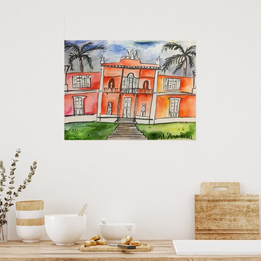 Sant'Ana Palace Azoren Ponta Delgalda São Miguel Poster (Keuken)