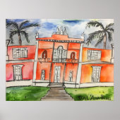 Sant'Ana Palace Azoren Ponta Delgalda São Miguel Poster (Voorkant)