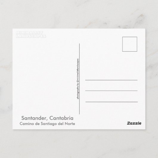 Santander, Cantabrië (Spanje) Briefkaart (Achterkant)