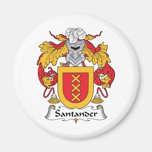 Santander Family Crest Magneet (Voorkant)