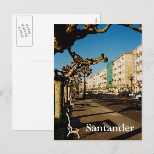 Santander Feestdagenkaart (Voorkant / Achterkant)