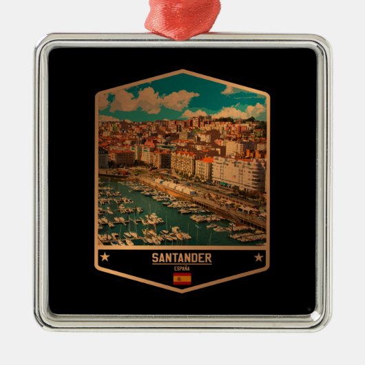 Santander Metalen Ornament (Voorkant)