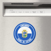 Santander Round Emblem Magneet (Insitu (Vaatwasser))