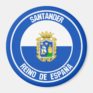 Santander Round Emblem Magneet