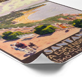 Santander Spain Vintage Travel Poster (Hoek)