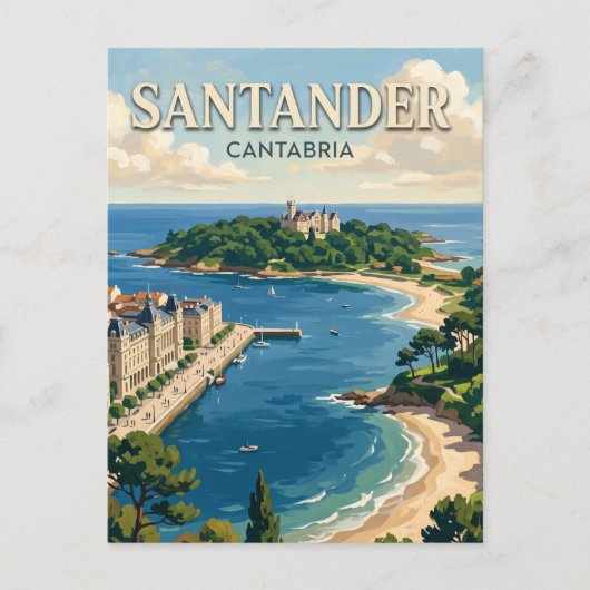 Santander Spanje Briefkaart (Voorkant)