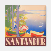 Santander Spanje vintage Magneet (Voorkant)