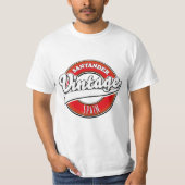 Santander Spanje vintage stijl logo T-shirt (Voorkant)
