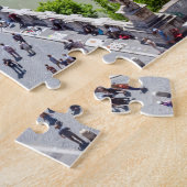 Sant'Angelo bridge aerial uitzicht - Rome, Italië Legpuzzel (Zijkant)