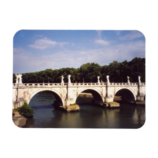 Sant'Angelo Bridge in Rome, Italië Magneet (Horizontaal)