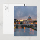 Sant'Angelo brug Saint Peter Basilica Rome Italië Briefkaart (Voorkant / Achterkant)