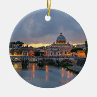 Sant'Angelo brug Saint Peter Basilica Rome Italië Keramisch Ornament