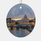Sant'Angelo brug Saint Peter Basilica Rome Italië Keramisch Ornament (Links)