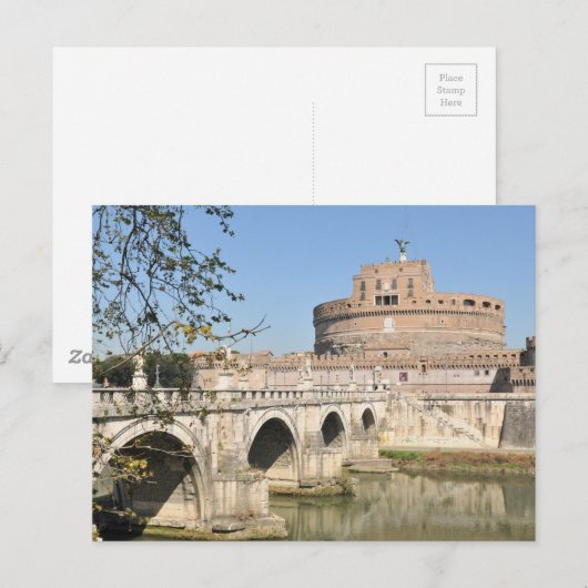 Sant'Angelo Castle in Rome, Italië Briefkaart (Voorkant / Achterkant)