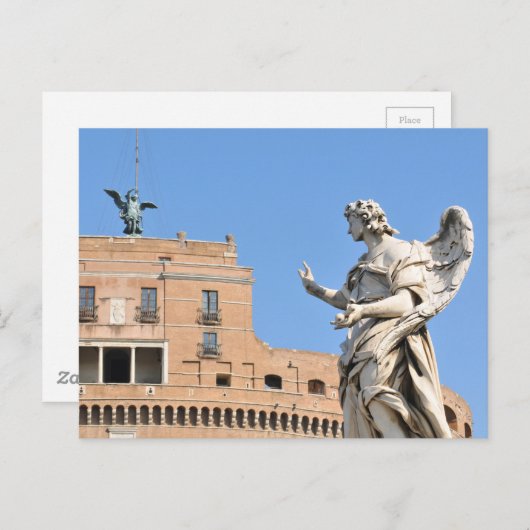 Sant'Angelo Castle in Rome, Italië Briefkaart (Voorkant / Achterkant)