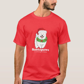 Santapaws komt naar de stad RED T-shirt