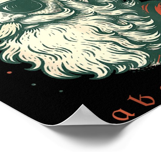 Santa's Advice Abolish Ice Christmas Immigration A Poster (Hoek)