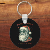 Santa's Advice Abolish Ice Christmas Immigration A Sleutelhanger (Voorkant)