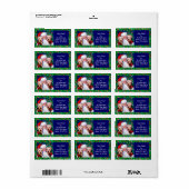 Santa's Airedale Terriers met Kerstmis Etiket (Full Sheet)