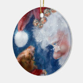 Santa's apotheekliefdadigheidsinstelling keramisch ornament (Links)