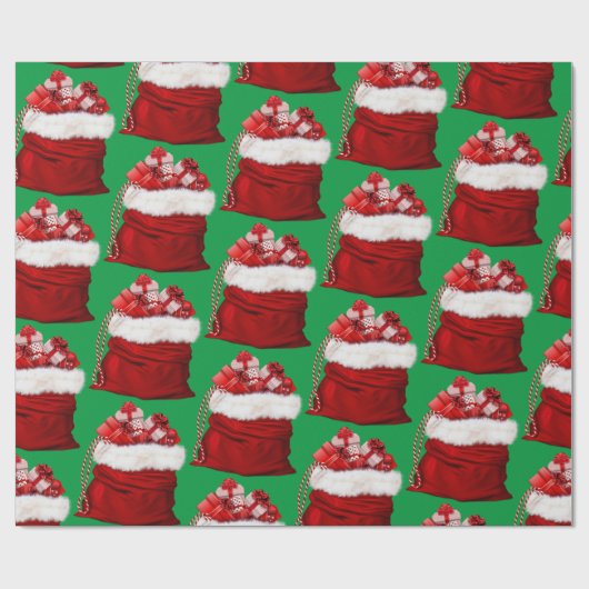 Santa's Bag Cadeaupapier (Vlak)