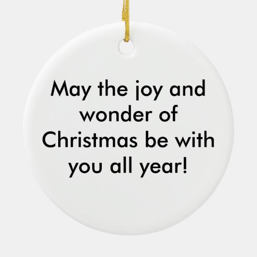 Santa's Bag Keramisch Ornament (Achterkant)