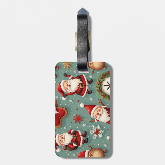 Santa's Bagagelabel (Achterkant verticaal)