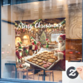 Santas Bake Shop Raamsticker (Cafe Raam)