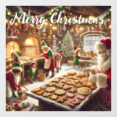 Santas Bake Shop Raamsticker (Vel)