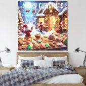 Santa's Bakery Canvas Afdruk (Insitu (Slaapkamer))