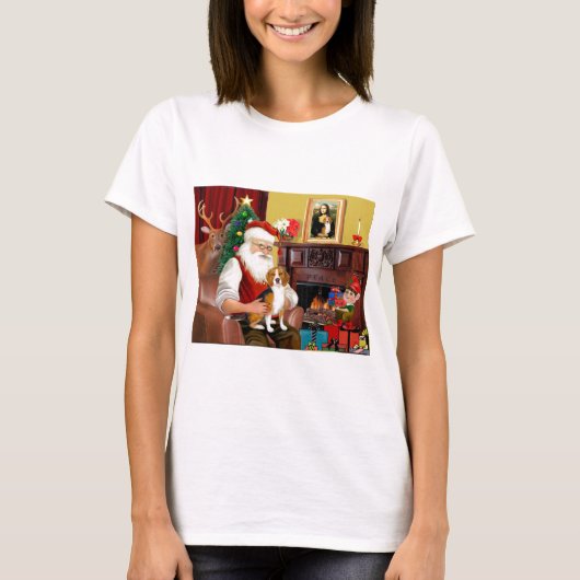 Santa's Beagle (#7) T-shirt (Voorkant)
