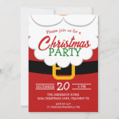 Santa's Beard and Belt kerstfeest Kaart (Voorkant)