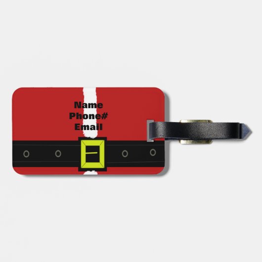 Santas Belt Bagagelabel (Achterkant horizontaal)