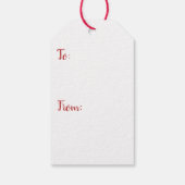 Santa's Belt Merry Christmas Gift Label Cadeaulabel (Achterkant)