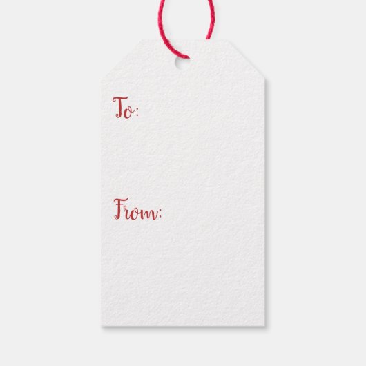 Santa's Belt Merry Christmas Gift Label Cadeaulabel (Achterkant)