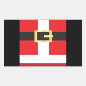 Santas Belt Rechthoekige Sticker (Voorkant)