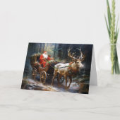 Santa's betoverende Yuletide Journey Kaart (Voorkant)