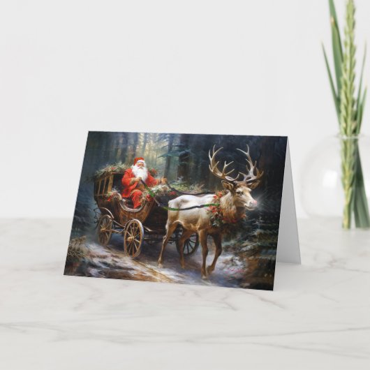 Santa's betoverende Yuletide Journey Kaart (Voorkant)