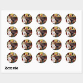 Santa's Bichon Frise (#1) Ronde Sticker (Vel)