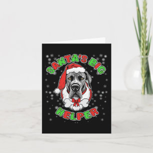 Santa's Big Helper Grote Deen Hondenliefhebber Ker Kaart
