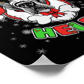 Santa's Big Helper Grote Deen Hondenliefhebber Ker Poster (Hoek)
